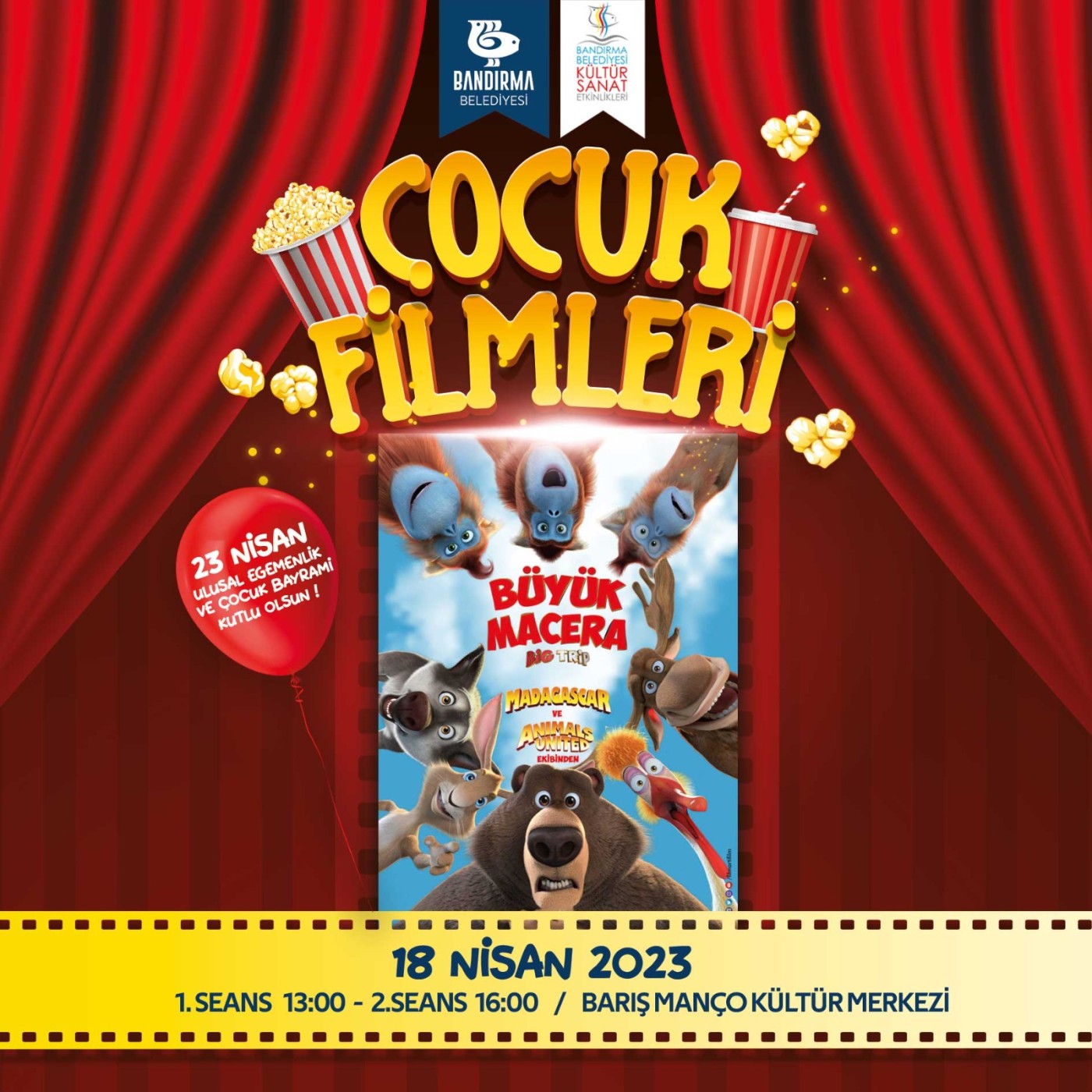 Çocuk Filmleri - &quot;Büyük Macera&quot; - T.C. Bandırma Belediyesi